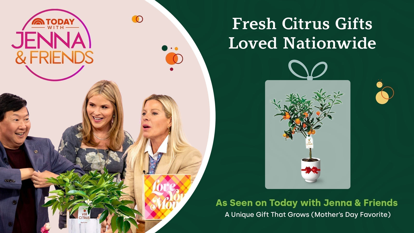 Florida-grown citrus trees featured on Today with Jenna & Friends as unique Mother's Day gifts