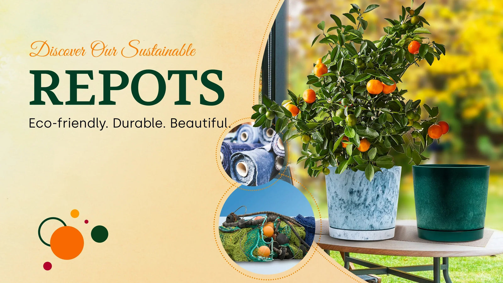 Sustainable planter pots