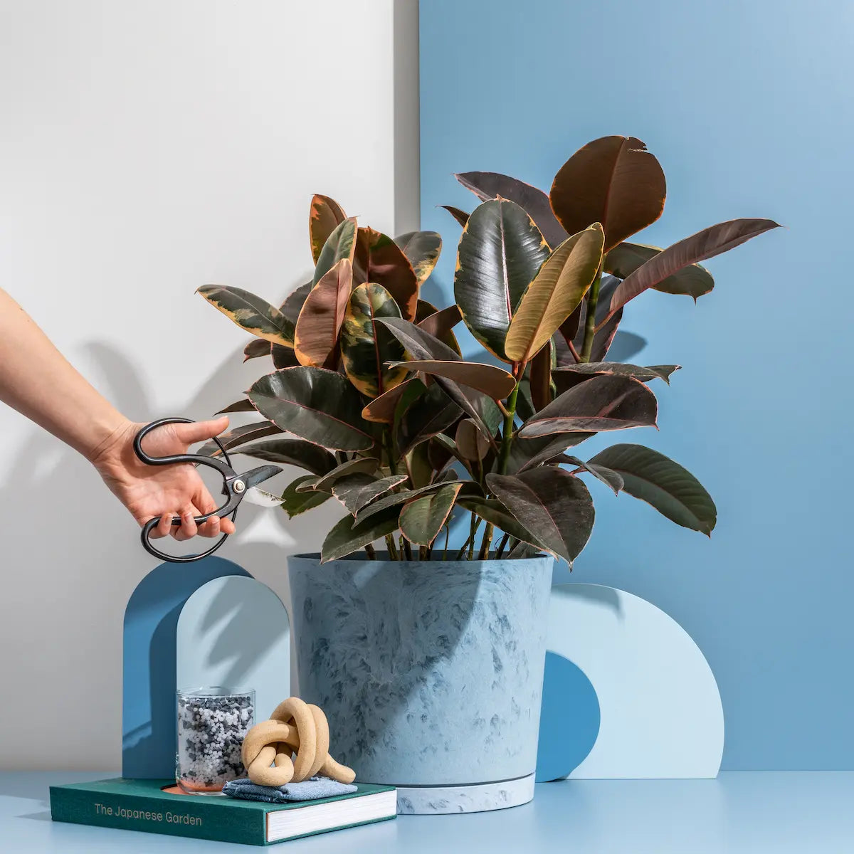 recycled indoor plant pots Indoor/Outdoor Denim Planter, 100% Recycled Materials Large (11")